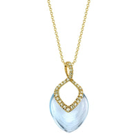 Brilliant Necklace Blue Topaz