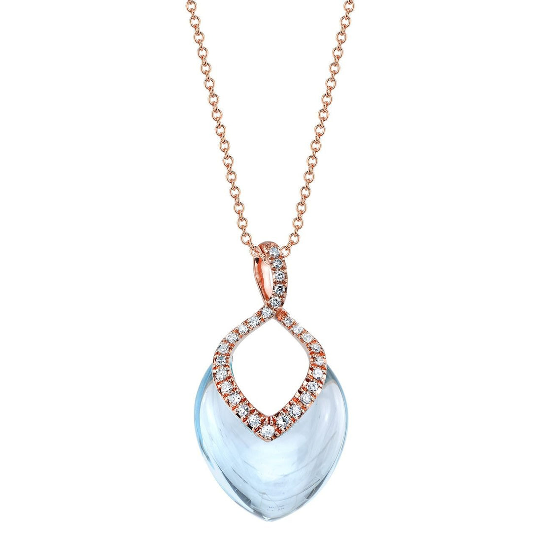 Brilliant Necklace Blue Topaz