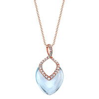 Brilliant Necklace Blue Topaz