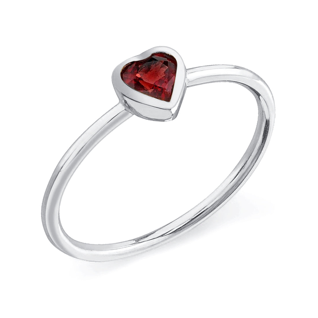 Heart Ruby Ring