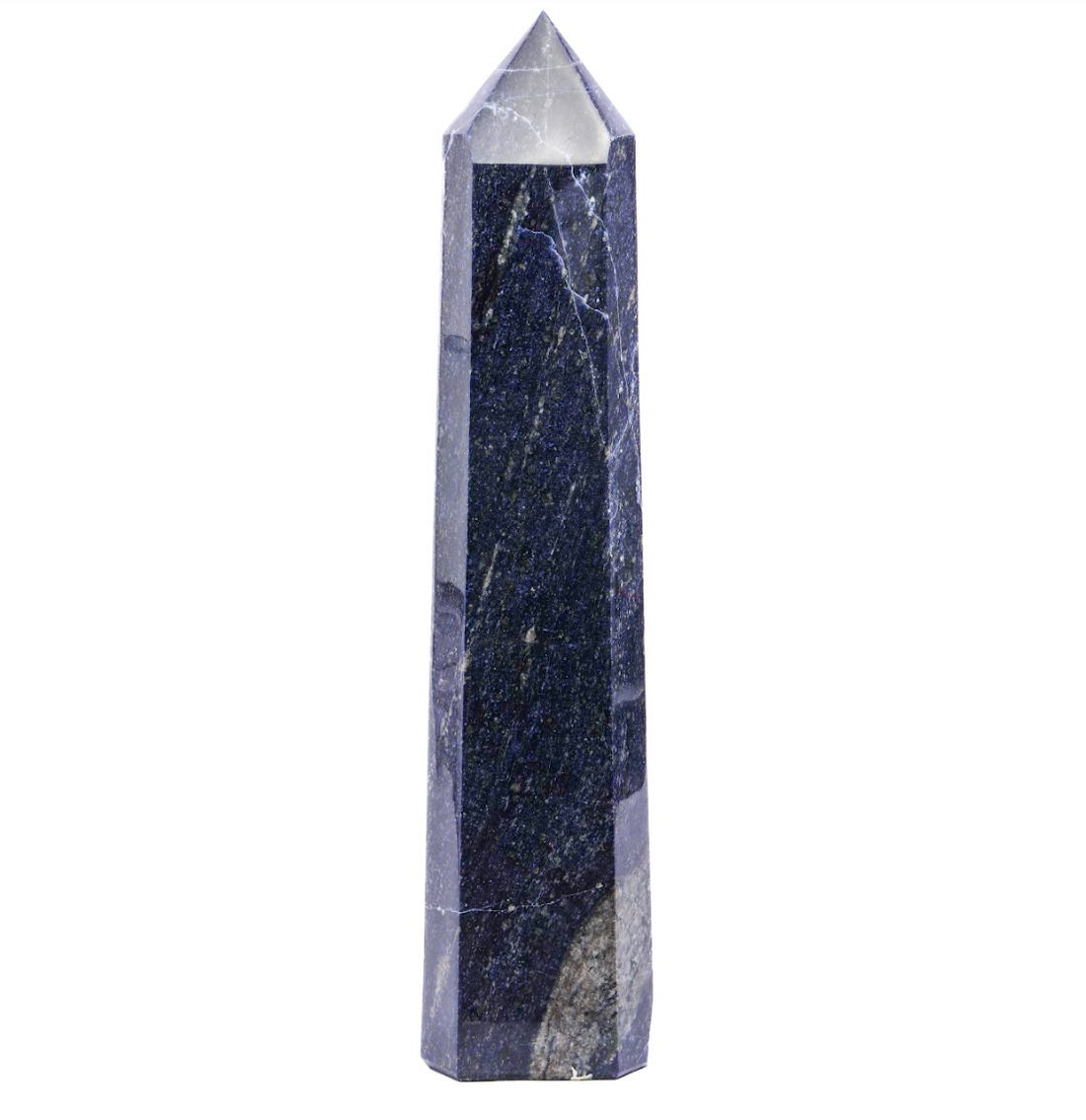 Sodalite Obelisk – A Towering Anchor for Insight & Interior Elevation