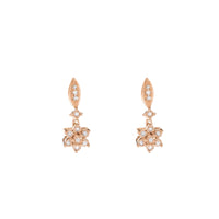 Star-Drop Diamond Earrings