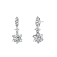 Star-Drop Diamond Earrings