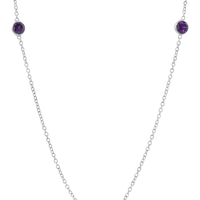 Three Amethyst Necklace