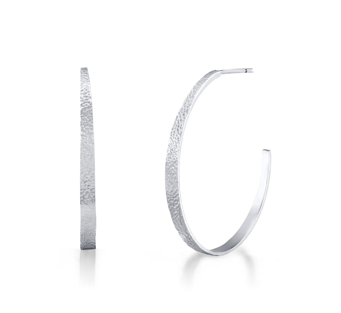 Half Moon Hoop Small - Ele Keats Jewelry