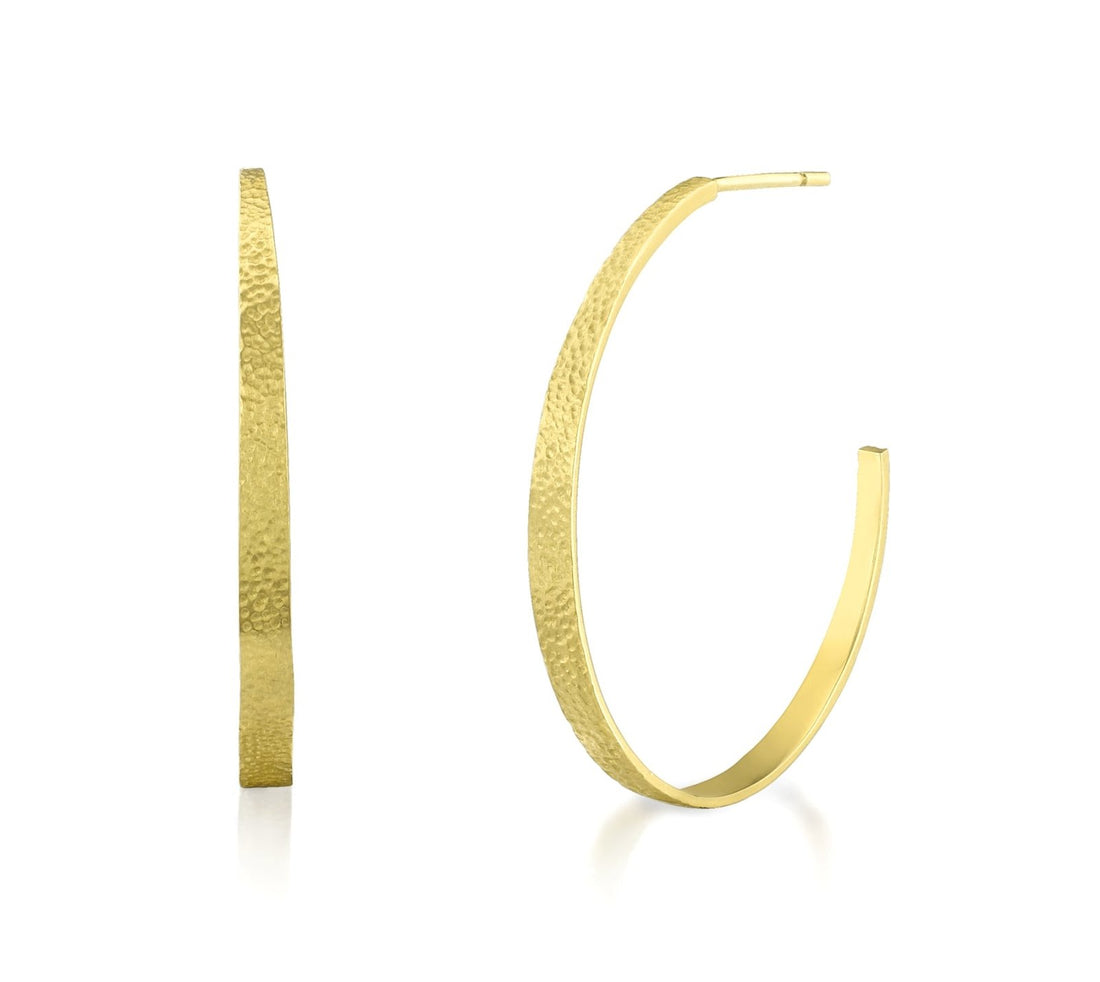 Half Moon Hoops Large - Ele Keats Jewelry