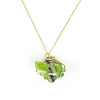 One of a Kind Raw Peridot Necklace - Ele Keats Jewelry