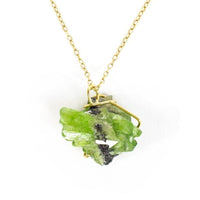One of a Kind Raw Peridot Necklace - Ele Keats Jewelry