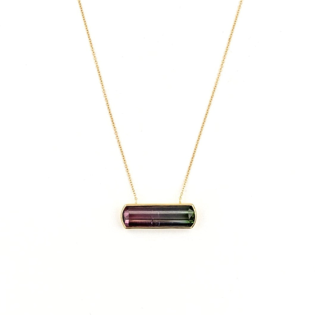 One of a Kind Watermelon Tourmaline Necklace - Ele Keats Jewelry