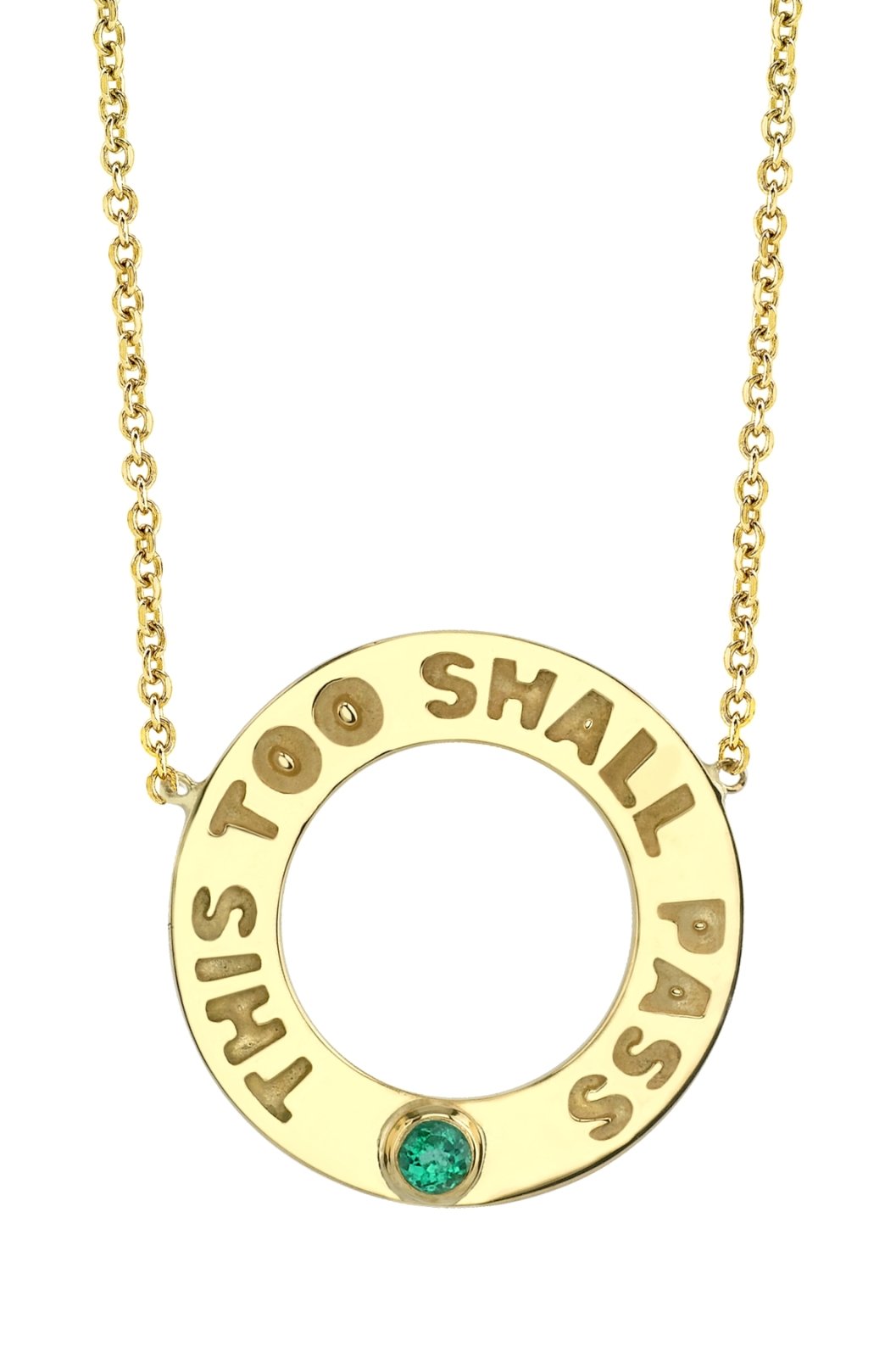 This Too Shall Pass Emerald - Ele Keats Jewelry