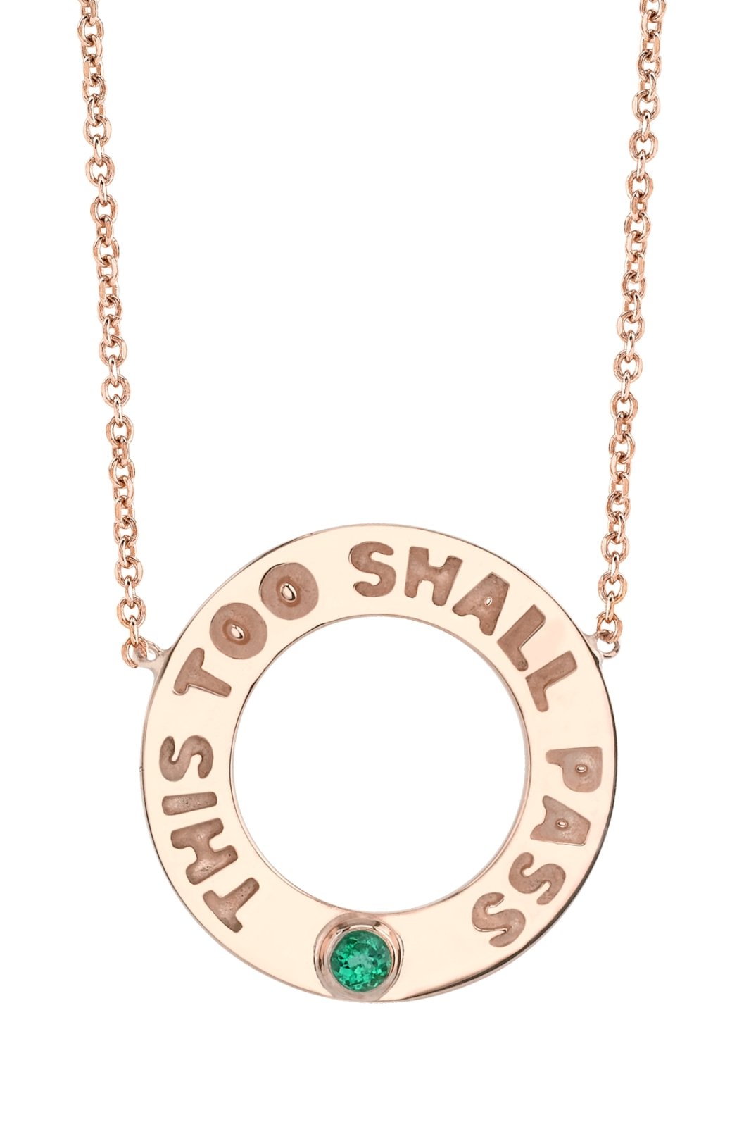 This Too Shall Pass Emerald - Ele Keats Jewelry