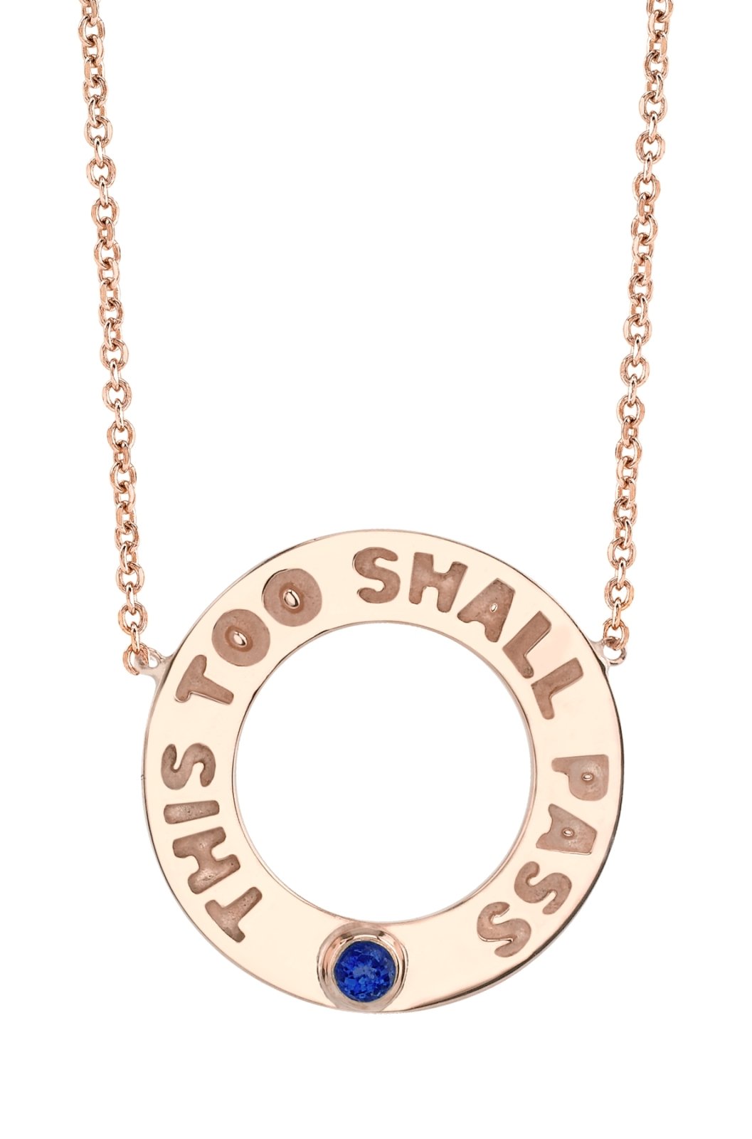 This Too Shall Pass Sapphire - Ele Keats Jewelry