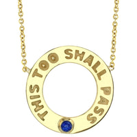 This Too Shall Pass Sapphire - Ele Keats Jewelry