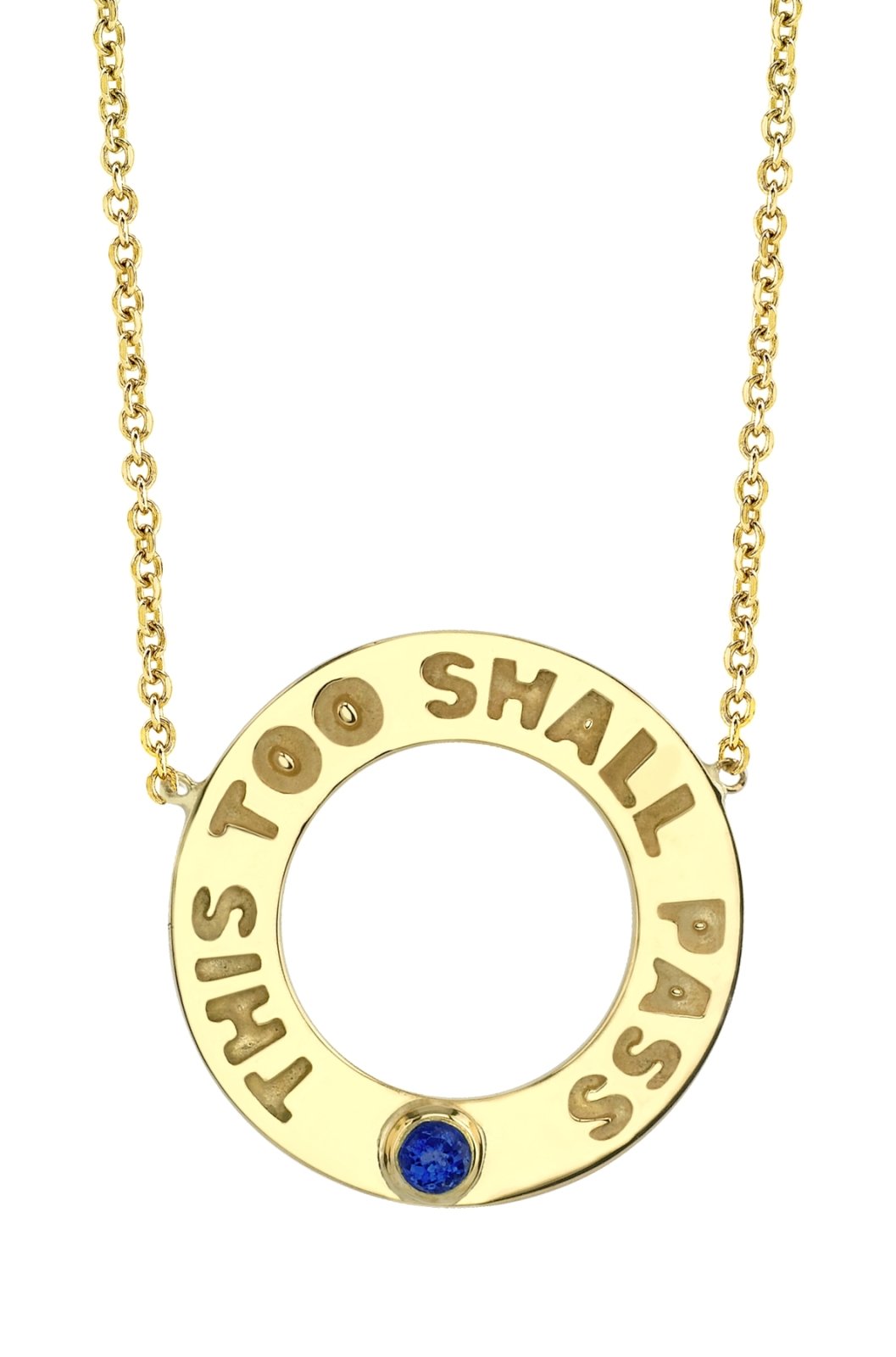 This Too Shall Pass Sapphire - Ele Keats Jewelry