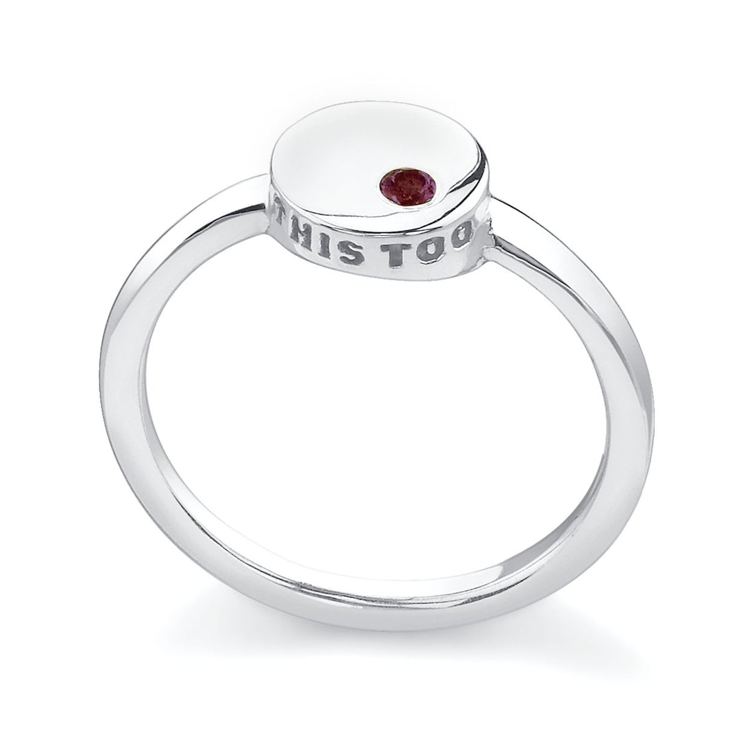 This Too Will Pass Ruby - Ele Keats Jewelry