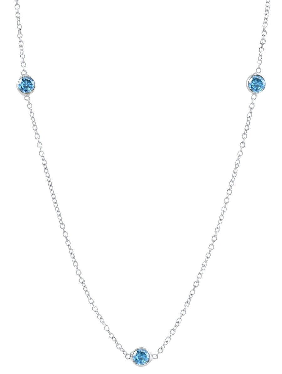 Three Blue Zircon - Ele Keats Jewelry