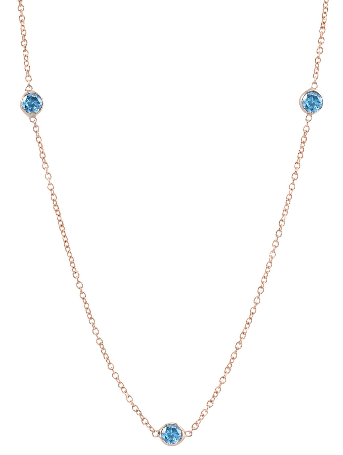 Three Blue Zircon - Ele Keats Jewelry