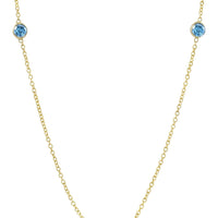 Three Blue Zircon - Ele Keats Jewelry