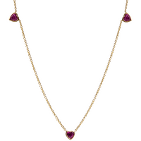 Three Ruby Heart - Ele Keats Jewelry