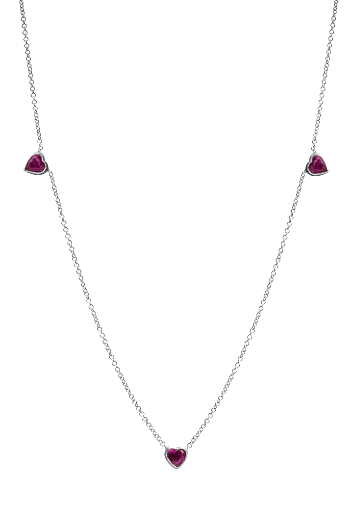 Three Ruby Heart - Ele Keats Jewelry