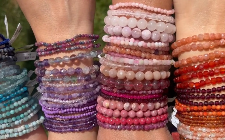 Elevated Gemstone Beaded Bracelets