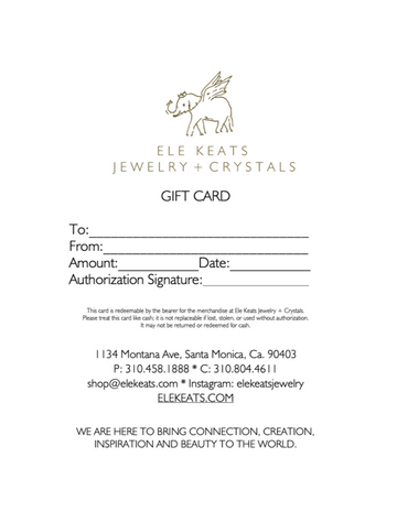 Ele Keats Gift Card