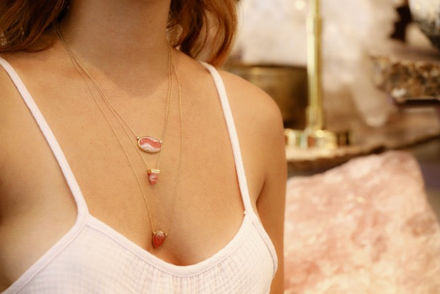 One of a Kind Rhodochrosite Necklace