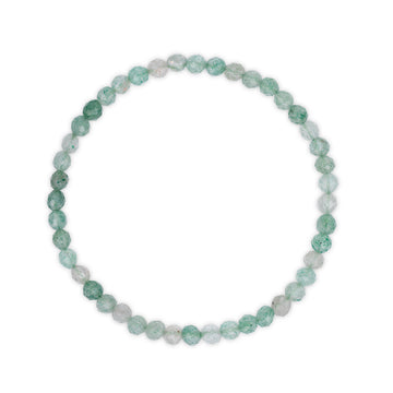 Faceted Aventurine Beaded Bracelet