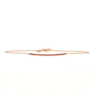 Barrette Orange Sapphire Bracelet
