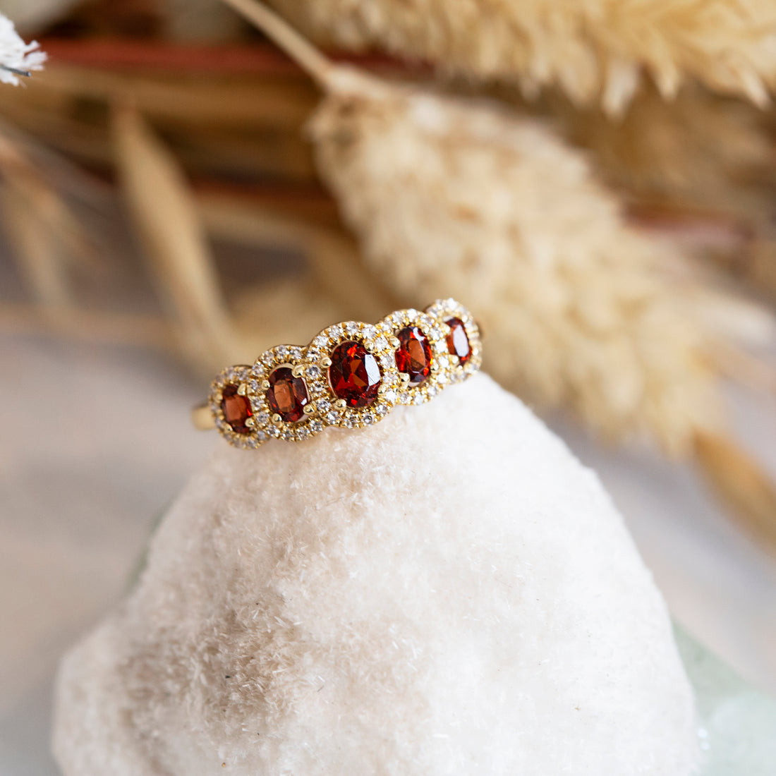 Decadent Garnet Ring