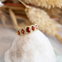 Decadent Garnet Ring