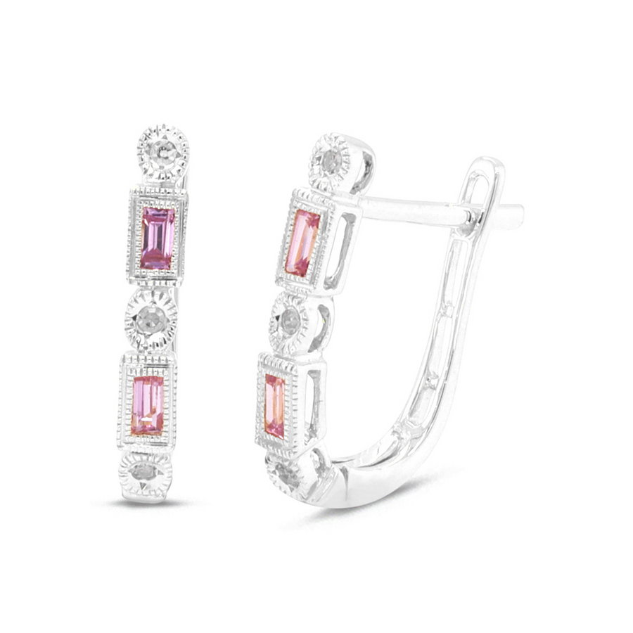 Duchess Pink Sapphire Earrings