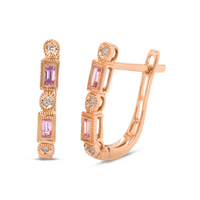 Duchess Pink Sapphire Earrings