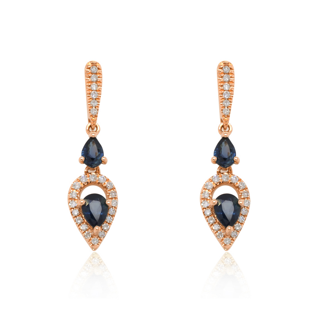 Integrity Sapphire and Diamond Earrings