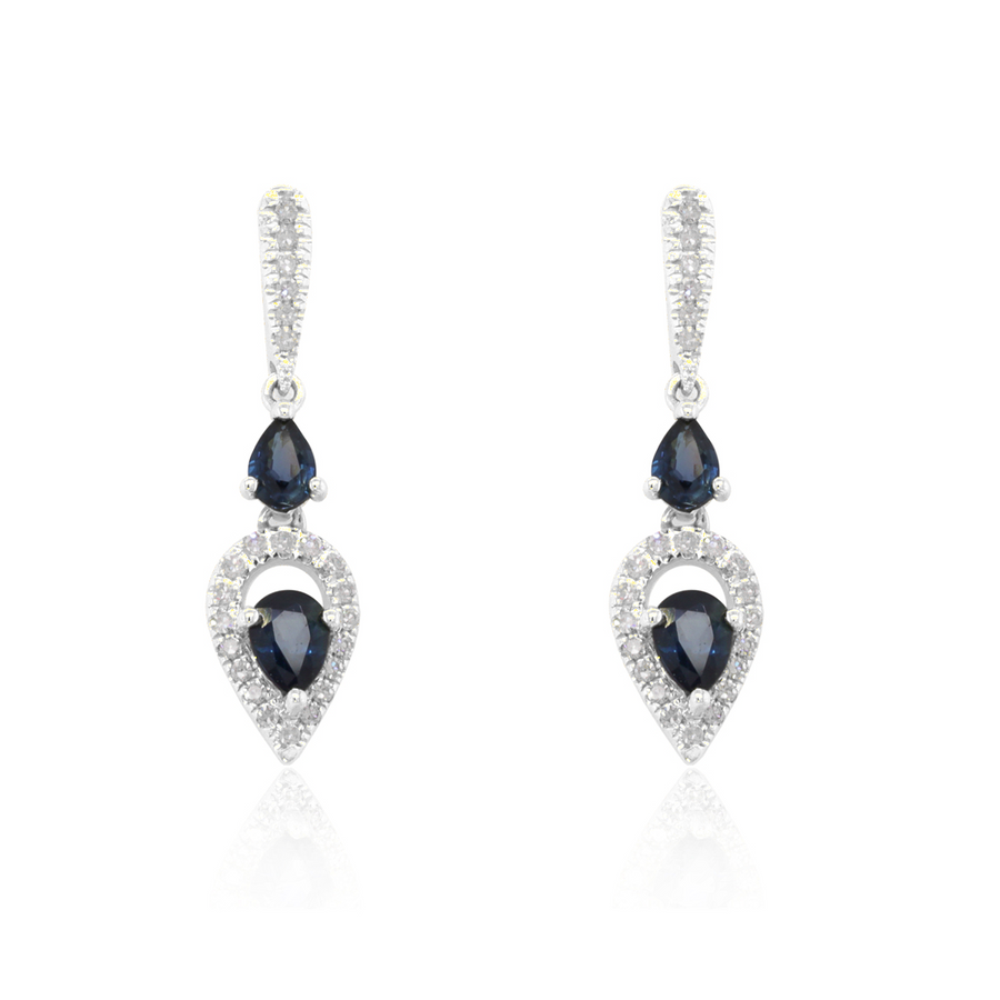Integrity Sapphire and Diamond Earrings