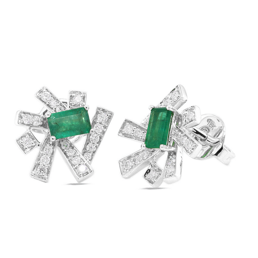 Cosmic Emerald Earrings