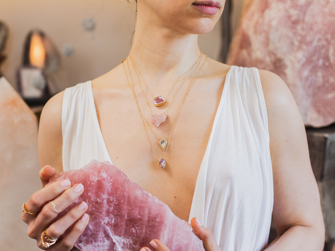 Divinity Necklace in Kunzite