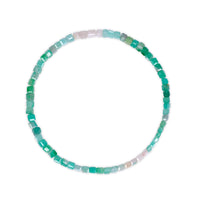 Faceted Emerald Beaded Bracelet