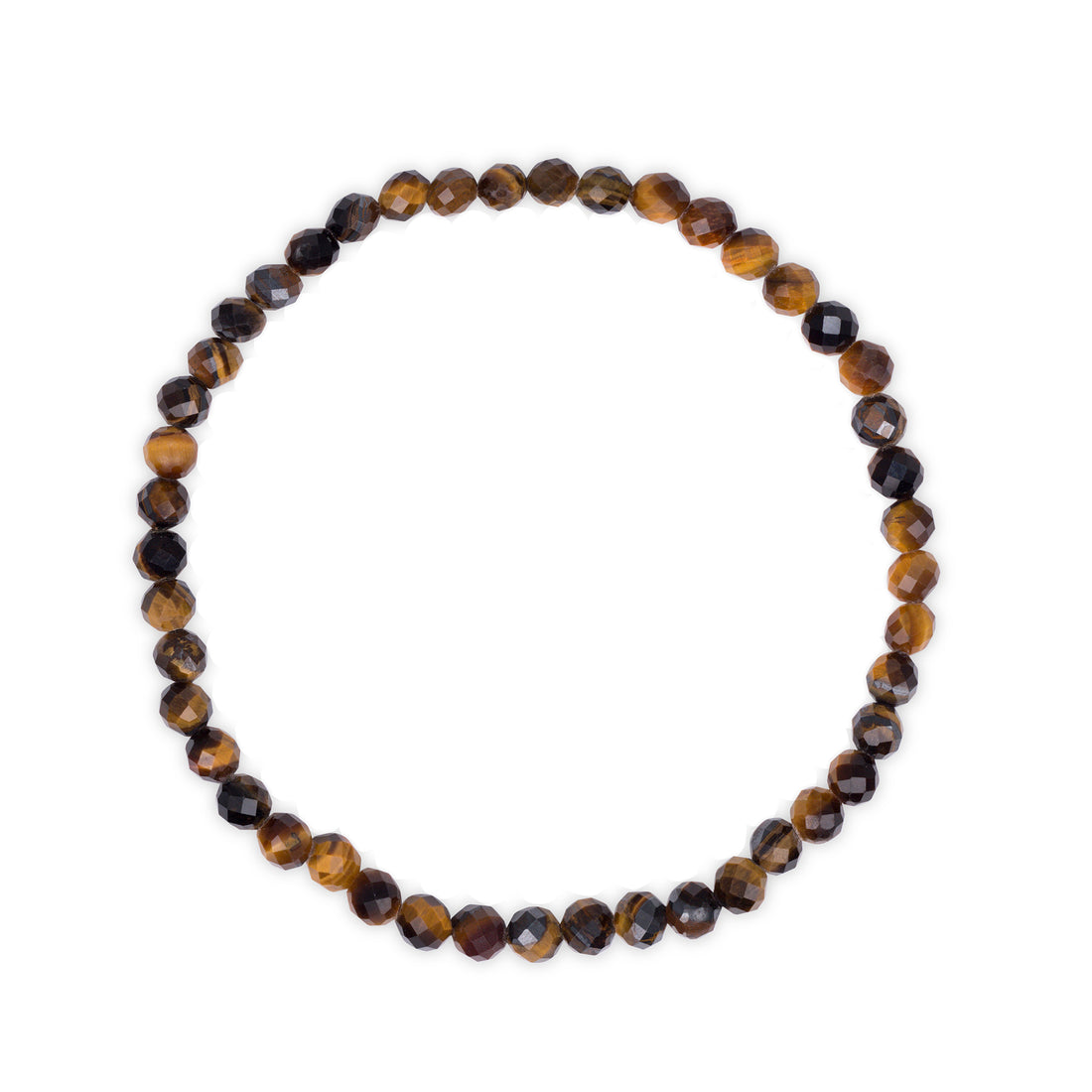 Faceted Tigers Eye Beaded Bracelet