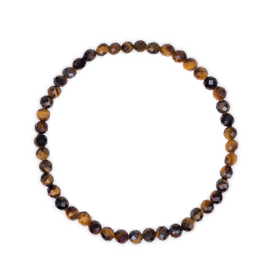 Faceted Tigers Eye Beaded Bracelet