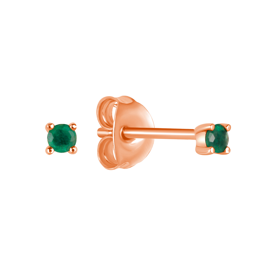 Current Earrings with Emerald