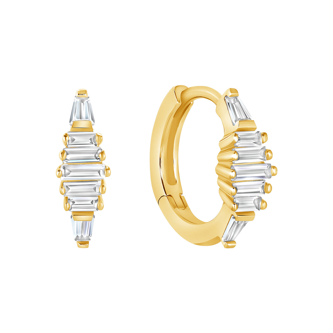 Nuance Earrings with White Topaz