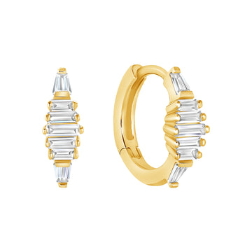 Nuance Earrings with White Topaz