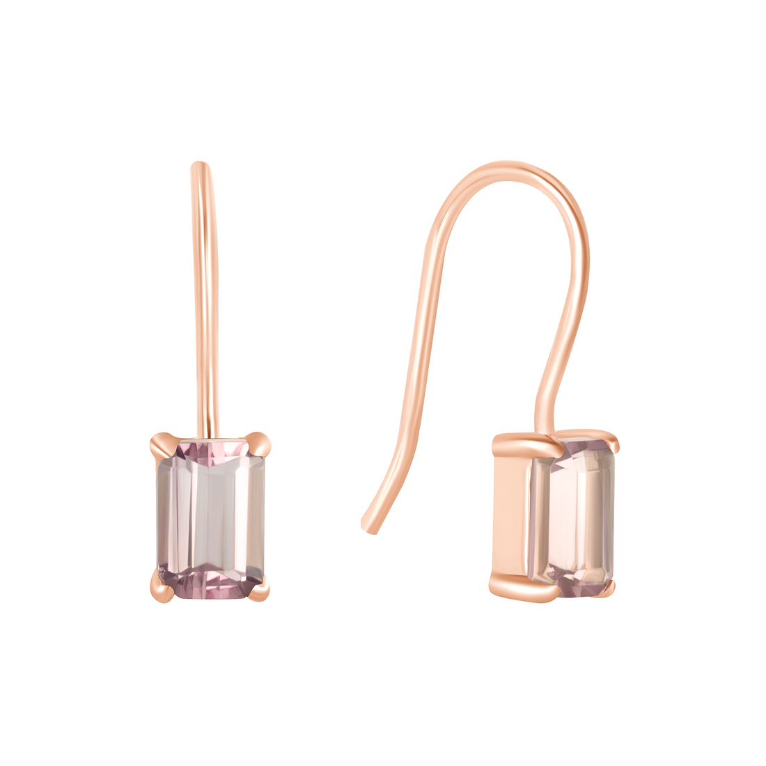 Unity Earrings with Pink Tourmaline