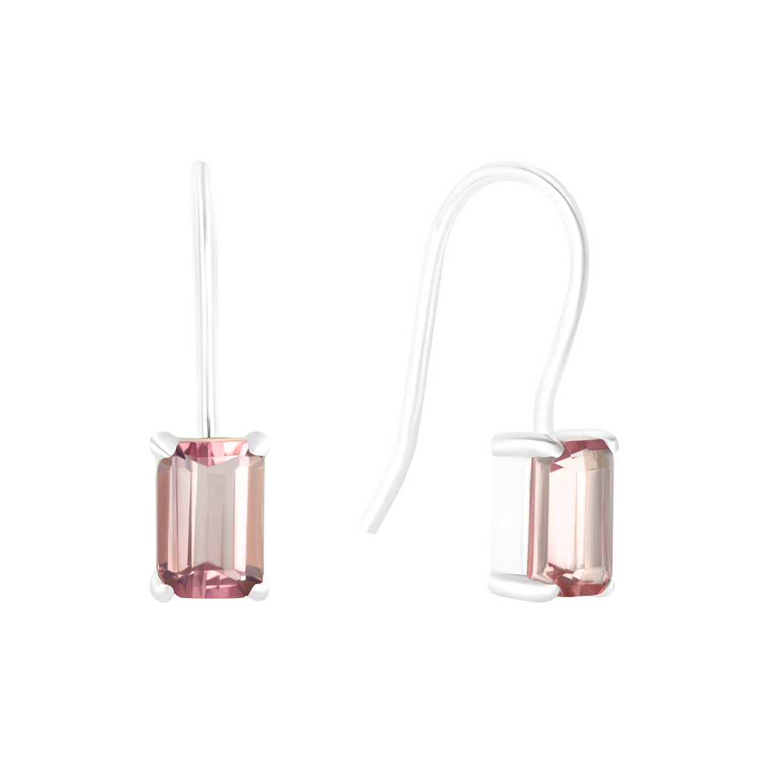 Unity Earrings with Pink Tourmaline