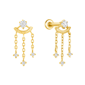 Admire Earrings with White Sapphire