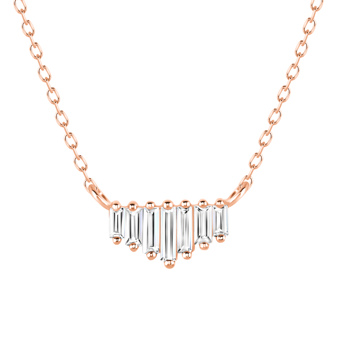 Alignment Necklace with White Topaz