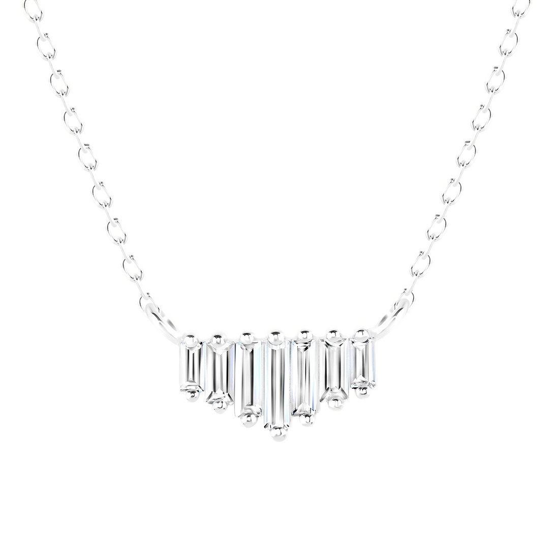 Alignment Necklace with White Topaz