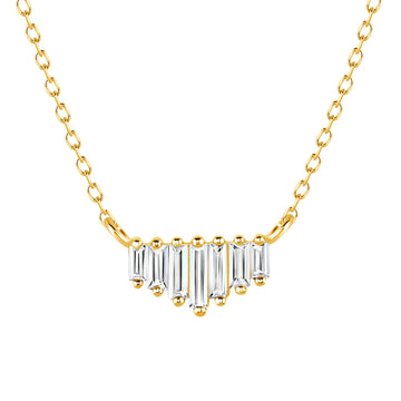 Alignment Necklace with White Topaz