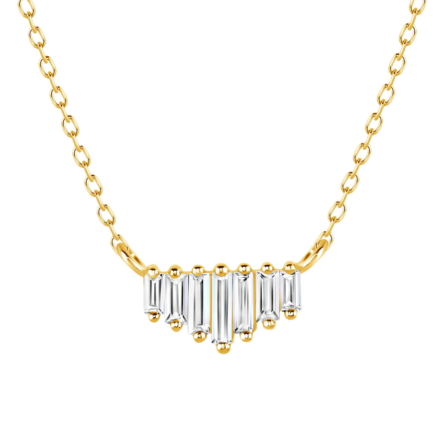 Alignment Necklace with White Topaz